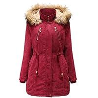 Algopix Similar Product 13 - FEDULK Womens Winter Warm Hooded Jacket