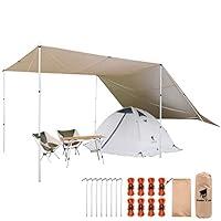 Algopix Similar Product 10 - GEERTOP Large Camping Tent Tarp 17 x 10
