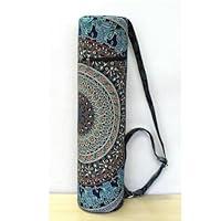 Algopix Similar Product 3 - Cotton Fabric Yoga Mat Bag Indian