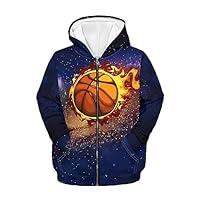 Algopix Similar Product 2 - Jekioweii Basketball Kids Cool Zipper