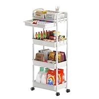 Algopix Similar Product 17 - Meulife 4Tier Rolling Utility Cart