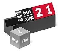 Algopix Similar Product 2 - Cubes Perpetual Calendar Red/Grey/Black