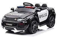 Algopix Similar Product 3 - u URideon 12V Ride on Police Car for