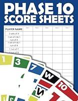 Algopix Similar Product 12 - Phase 10 Score Sheets Track Your Wins