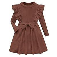 Algopix Similar Product 17 - Girls Knit Dresses Size 6 Kids Casual