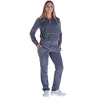 Algopix Similar Product 12 - Women Jogging Suit Set Velour Zip Up