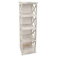 Algopix Similar Product 8 - Benzara Wooden Four Shelves Storage