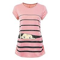 Algopix Similar Product 6 - Woman Maternity TShirtStripe Baby