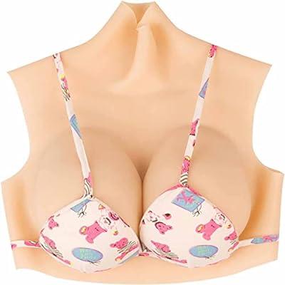 Silicone Breast Cotton Filled G Cup Realistic Fake Boobs Prosthesis Breasts  Realistic Breastplate Breast Silicone for Transgender Mastectomy 1 Tan