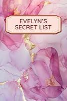 Algopix Similar Product 15 - Evelyns Secret List Secure Logbook