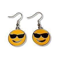 Algopix Similar Product 8 - Sunglasses Emoji Dangle Earrings