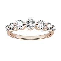 Algopix Similar Product 4 - 14K Rose Gold 40mm Round Moissanite by