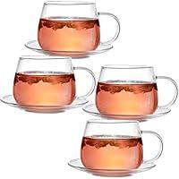 Algopix Similar Product 1 - Tosnail 4 Pack 11oz Glass Cups and