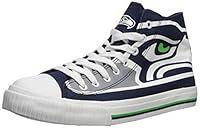 Algopix Similar Product 11 - NFL Mens High Top Big Logo Canvas Shoe