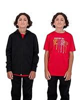 Algopix Similar Product 14 - Hind Boys Fleece Hoodie and TShirt Set