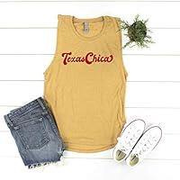 Algopix Similar Product 11 - Texas Chica Texas Muscle Shirt Tank