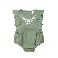 Algopix Similar Product 4 - Infant Newborn Baby Girl Romper