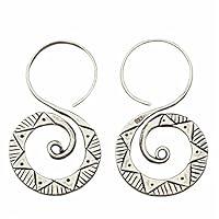 Algopix Similar Product 3 - Sterling Silver Boho Hippie Spiral