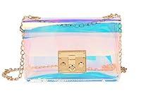 Algopix Similar Product 20 - Mini Hologram Clear Cross Body Purse