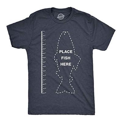 Best Deal for Crazy Dog T-Shirts Mens Fish Ruler Tshirt Funny Fishing
