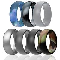 Algopix Similar Product 6 - ROQ Silicone Wedding Ring for Men