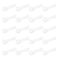 Algopix Similar Product 20 - Ruifan 20G Clear Bioflex Nose Bone Ring