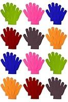 Algopix Similar Product 19 - Cooraby 12 Pairs Kids Warm Magic Gloves