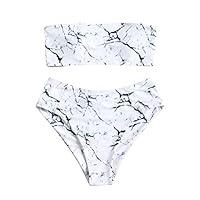 Algopix Similar Product 6 - Leewa Swimsuit Woman Tube Top Bra High