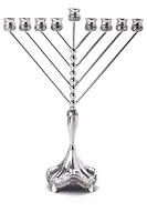 Algopix Similar Product 11 - Nine Branch Toll Silver Plated Chanukah