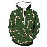 Algopix Similar Product 6 - Christmas Cute Elk Print HoodiesLong