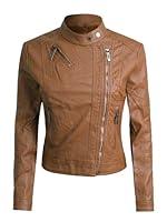 Algopix Similar Product 3 - Quilted Sleeve Classic Rider Style Faux