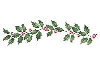 Algopix Similar Product 11 - Designer Stencils Holly Garland Wall