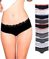 Algopix Similar Product 9 - Emprella Womens Lace Underwear Hipster