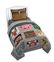 Algopix Similar Product 1 - Minecraft FullQueen Quilt  Sham Set 