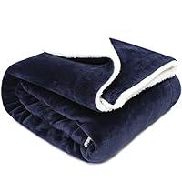 Algopix Similar Product 6 - TILLYOU Reversible Plush Sherpa Fleece