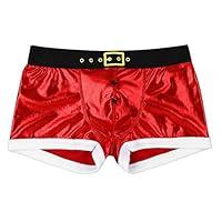 Algopix Similar Product 14 - ACSUSS Mens Faux Leather Mr Claus