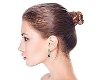 Algopix Similar Product 13 - Bridal Simulated Emerald Green Cubic