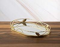 Algopix Similar Product 14 - Beautiful Oval Shaped Mirror Tray with