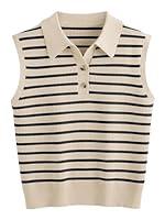 Algopix Similar Product 3 - LILLUSORY Womens Sweater Vest Ribbed