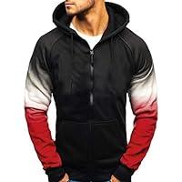 Algopix Similar Product 4 - SoeHir Men New Hoodie Fashion Splicing