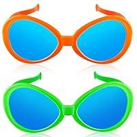 Algopix Similar Product 4 - 2 Pcs Jumbo Sunglasses Clown Funny