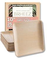 Algopix Similar Product 13 - brheez Bamboo Plates made from Palm