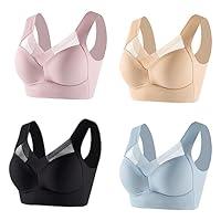 Algopix Similar Product 15 - BSYzXew 4PC Wireless Bras for Women