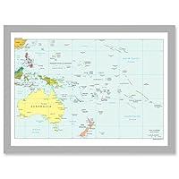 Algopix Similar Product 7 - Map Of Oceania Australia New Zealand