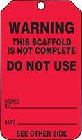 Algopix Similar Product 9 - Accuform TRS322CTP Scaffold Status Tag
