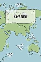 Algopix Similar Product 8 - Rwanda Ruled Travel Diary Notebook or