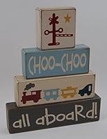 Algopix Similar Product 3 - Choo Choo All Aboard  Primitive
