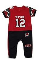 Algopix Similar Product 15 - FAST ASLEEP Utah Utes Baby Boy Football