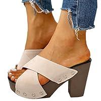 Algopix Similar Product 9 - ZYAHHFAC Platform Sandals Women chunck