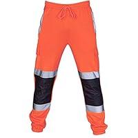 Algopix Similar Product 18 - Mens Casual Cargo Pants Hi Vis Viz